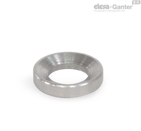Produktbild von DIN 6319 Kugelscheiben Kegelpfannen Form C/D/G – M10 Bis M36, Stahl Blank