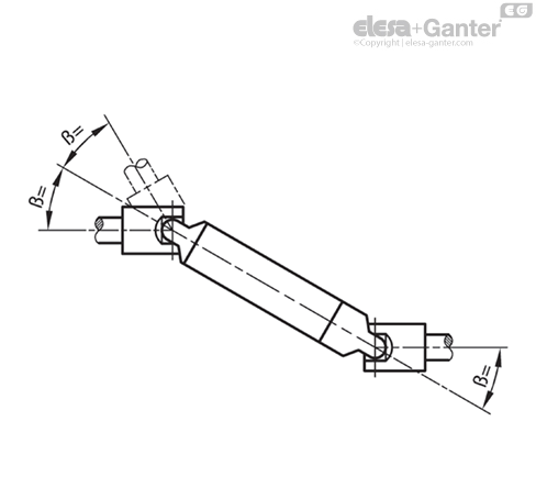 Gelenkwellen einfach DIN 808, Ganter