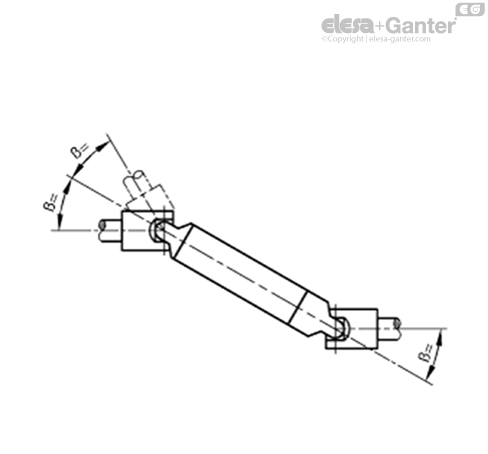 Gelenkwellen einfach DIN 808, Ganter